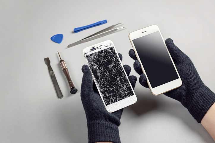 iPhone 画面割れ 代替機